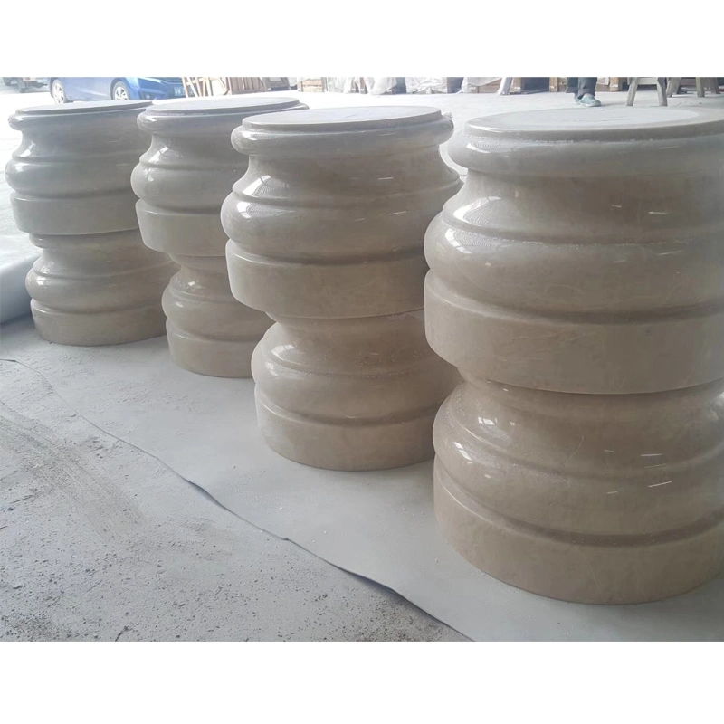 Fluted Marble Column Stone Column Capital